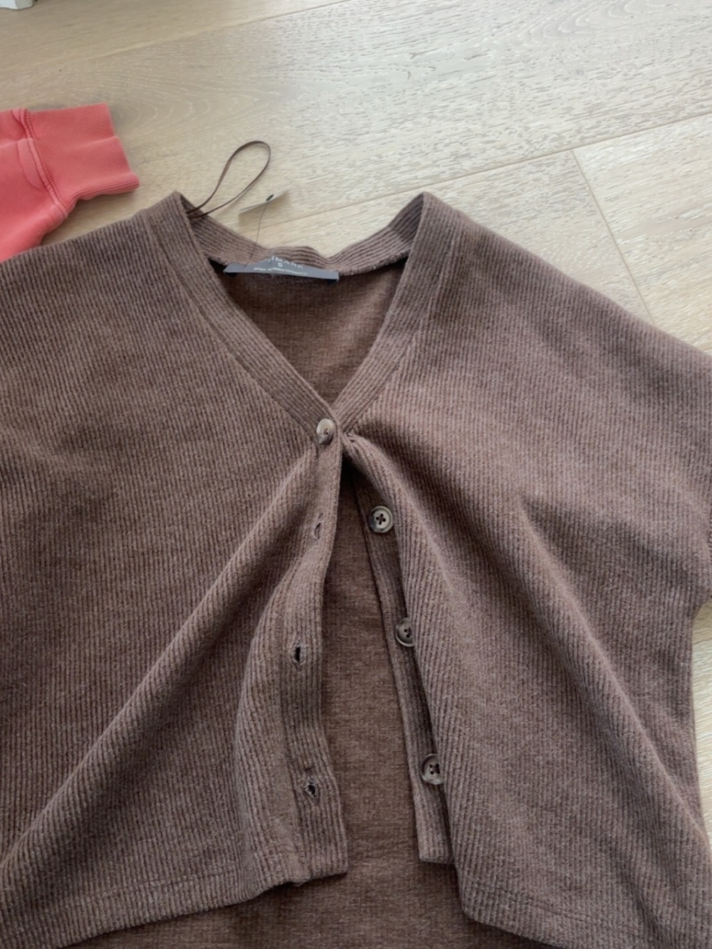 Primark Brown V-Neck Button Cardigan